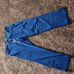 Figs large petite blue scrub pants